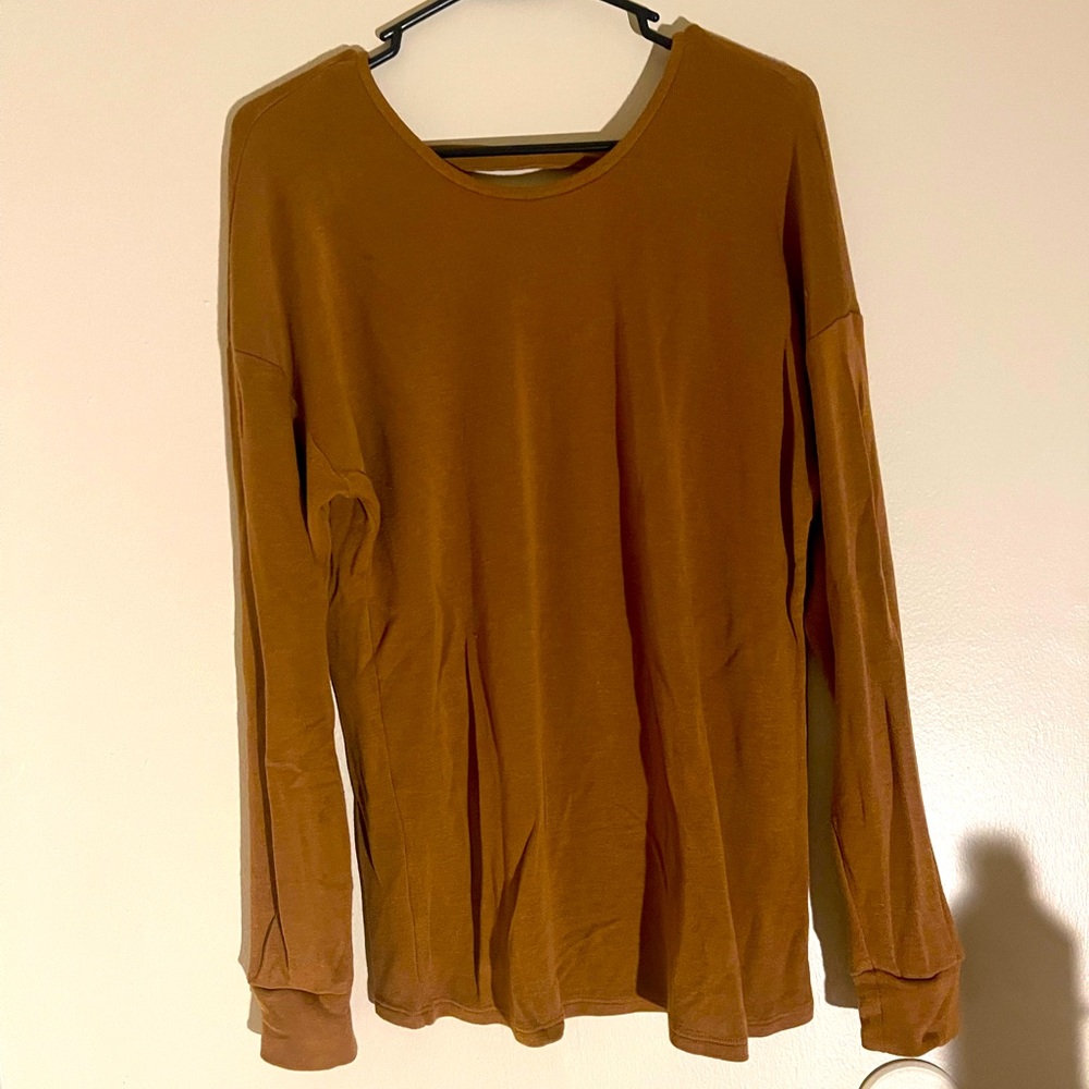 Brown long sleeve shirt